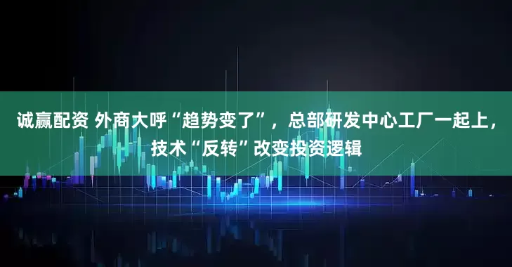 诚赢配资 外商大呼“趋势变了”，总部研发中心工厂一起上，技术“反转”改变投资逻辑